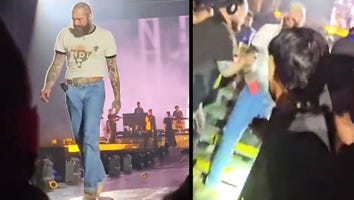 Post Malone Takes a Tumble at Concert in India